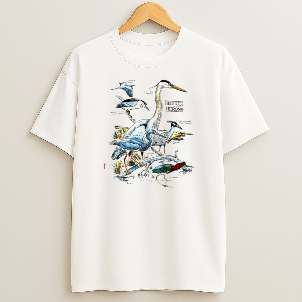 Premium Field Guide To Herons Vintage Sweatshirt Tee