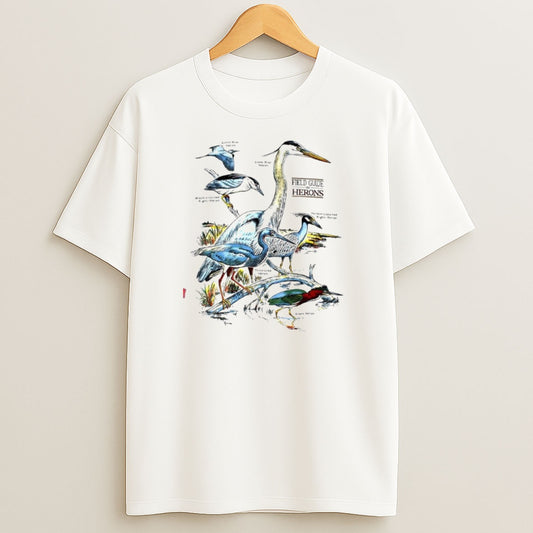 Premium Field Guide To Herons Vintage Sweatshirt Tee