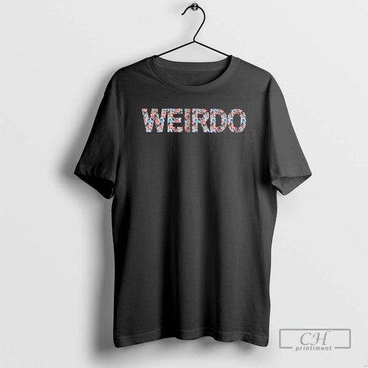 Premium Floral Weirdo Black Shirt Sweater