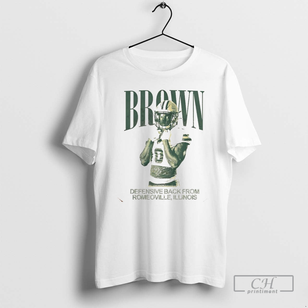 Premium Jacquille Brown Defensive Back From Romeoville Illinois Vintage Christmas Shirt Sweater