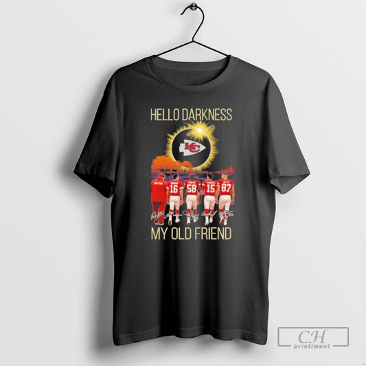 Premium Kansas City Chiefs Hello Darkness My Old Friend Shirt Sweater