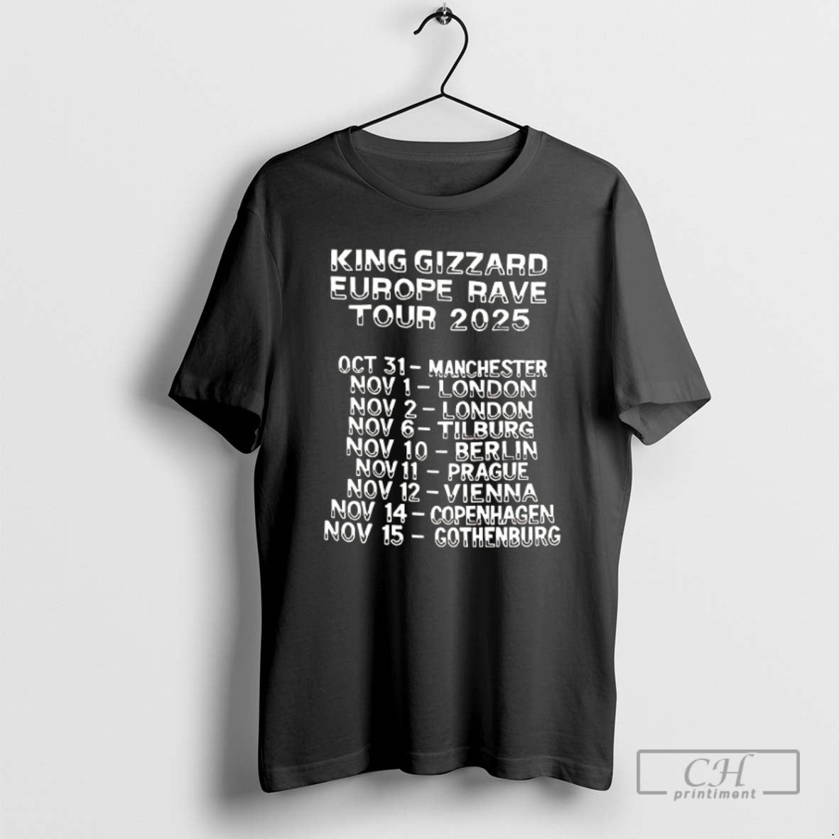 Premium King Gizzard Europe Rave Tour 2025 Shirt Sweater