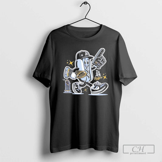 Premium La Dodgers World Series Champions Hot Dog Cartoon Mascot 2024 25 Shirt Sweater
