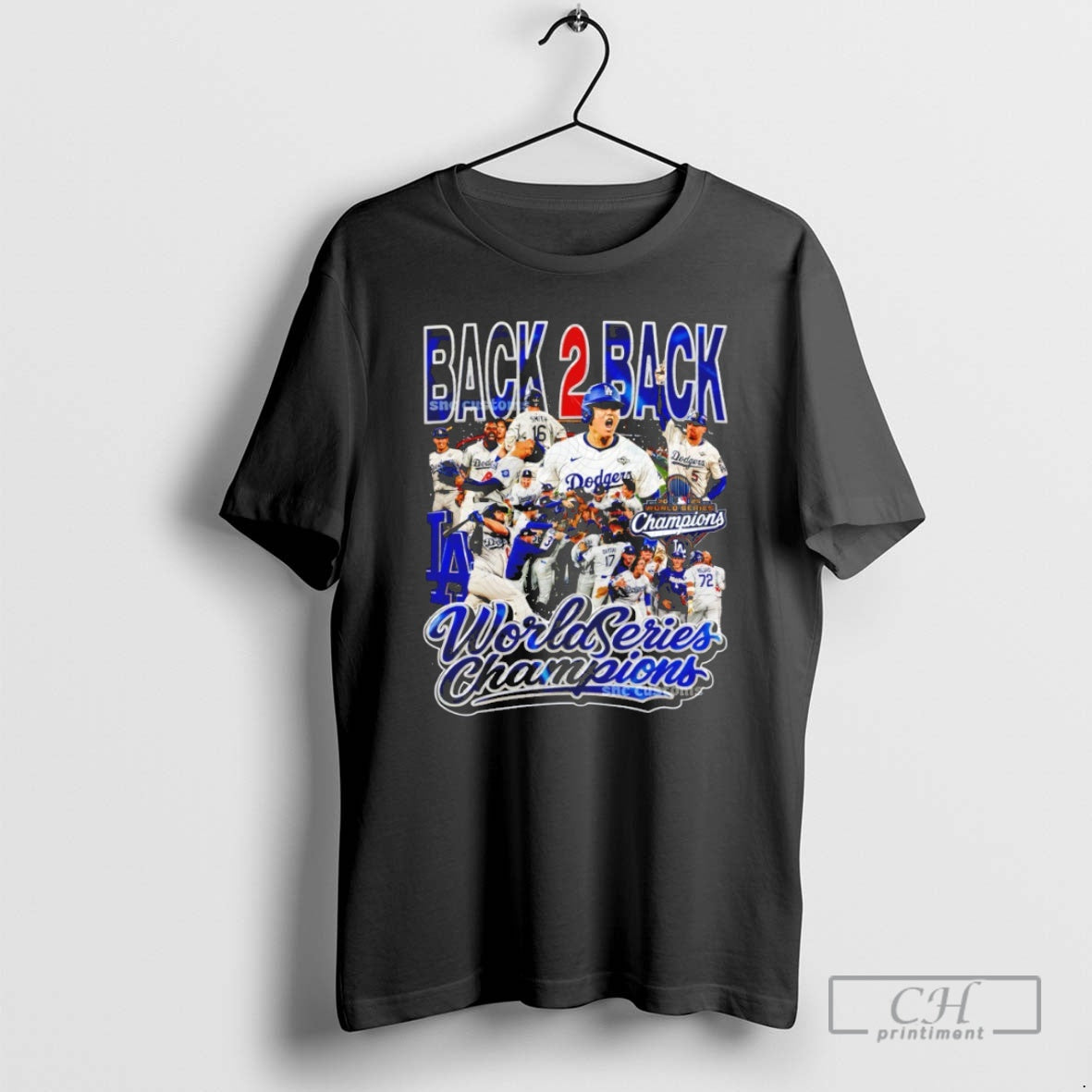 Premium Los Angeles Dodgers Back 2 Back World Series Champions Trophy All Team Shirt Sweater