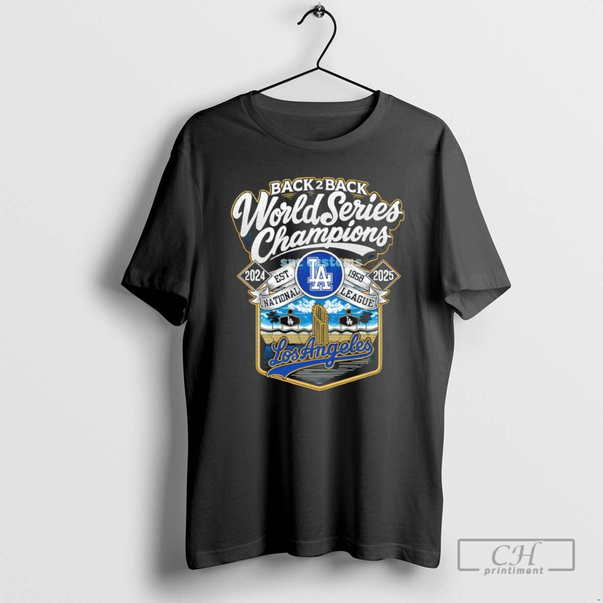 Premium Los Angeles Dodgers Back 2 Back World Series Champions Est 1958 National League 2024
