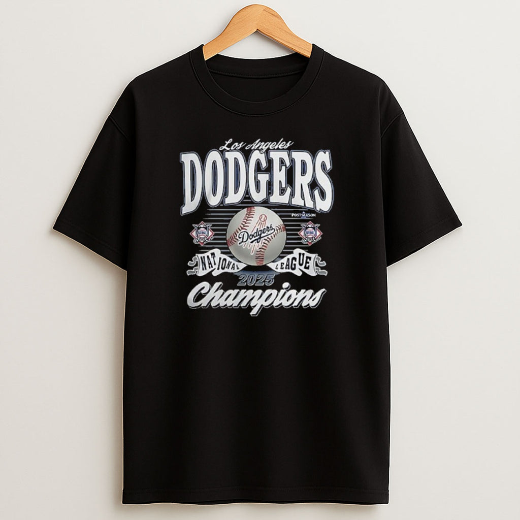 Premium Los Angeles Dodgers National League Champions 2025 Franklin Baseball Sweatshirt Tee