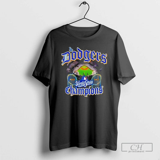 Premium Los Angeles Dodgers World Series Champs Stadium Black Shirt Sweater