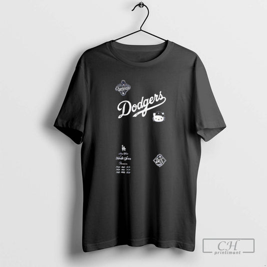 Premium Los Angeles Dodgers X Kitty 2025 World Series Champions Back To Back Shirt Sweater