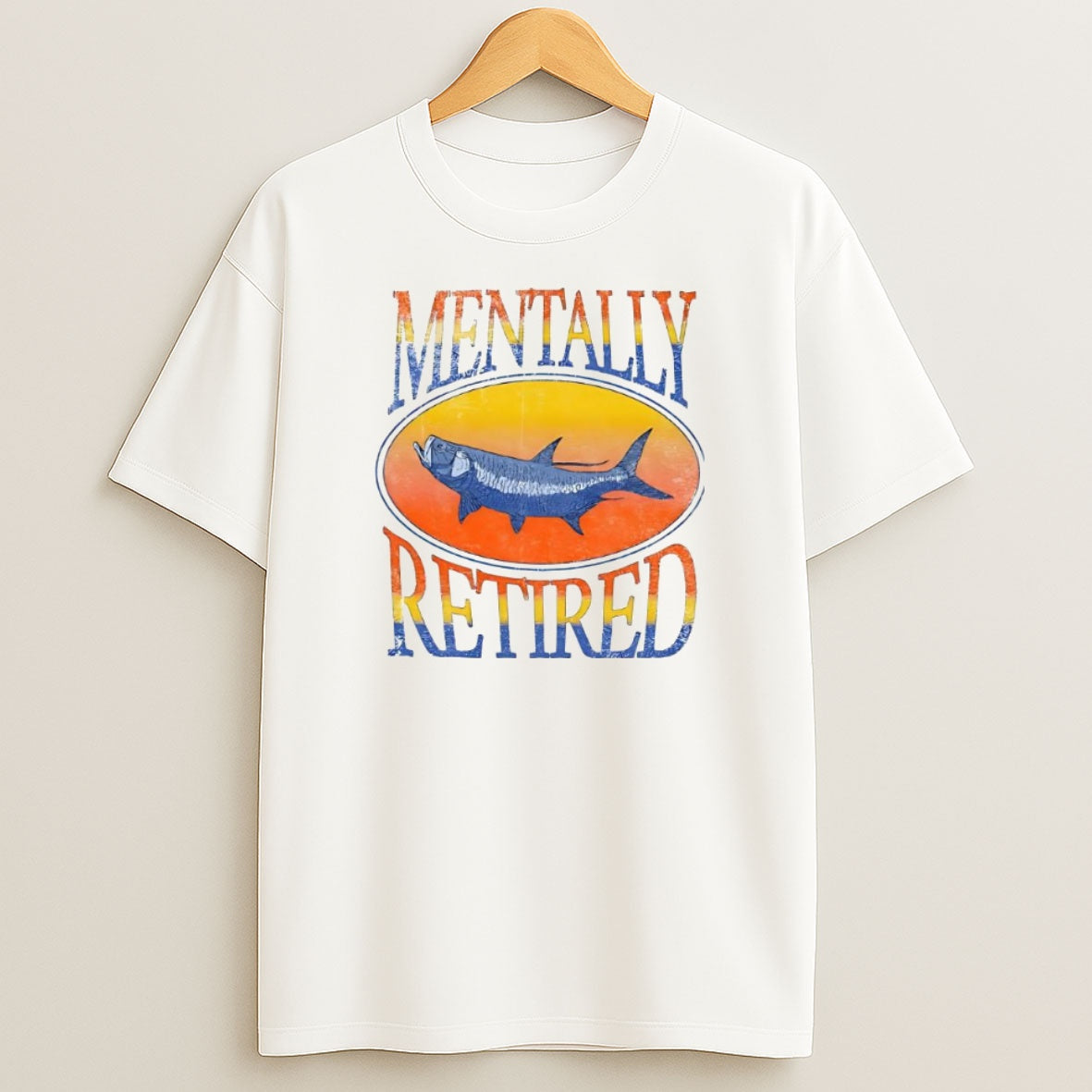 Premium Mentally Retired Fish Vintage Sweatshirt Tee