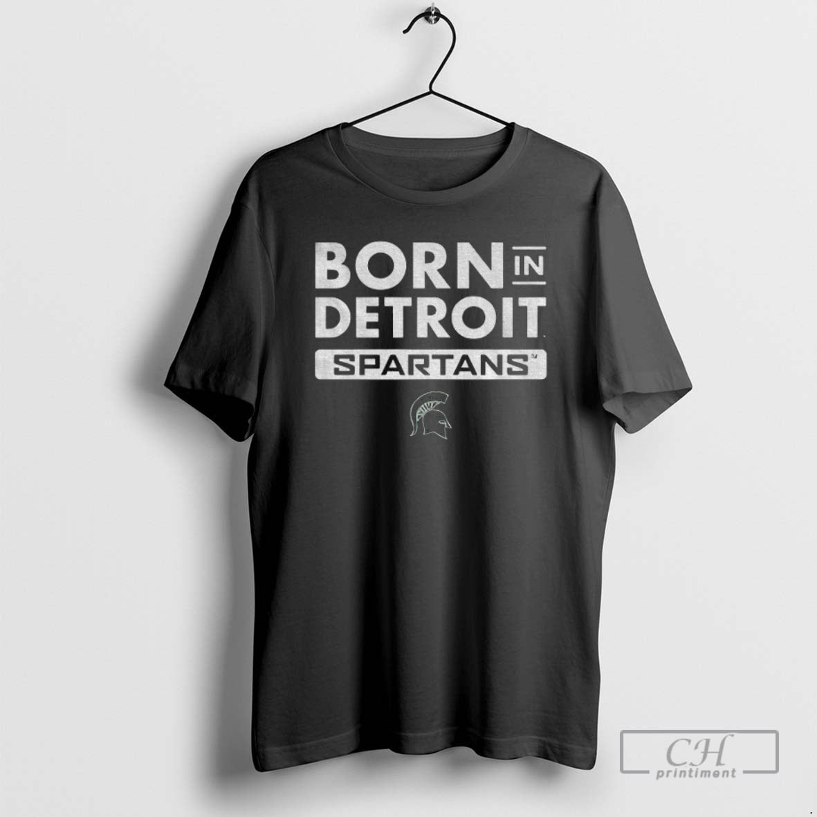Premium Michigan State Spartans Born In Detroit Shirt Sweater