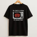 Premium Pumpkin On Tv The Clock Is Ticking Its Almost Time Sweatshirt Tee