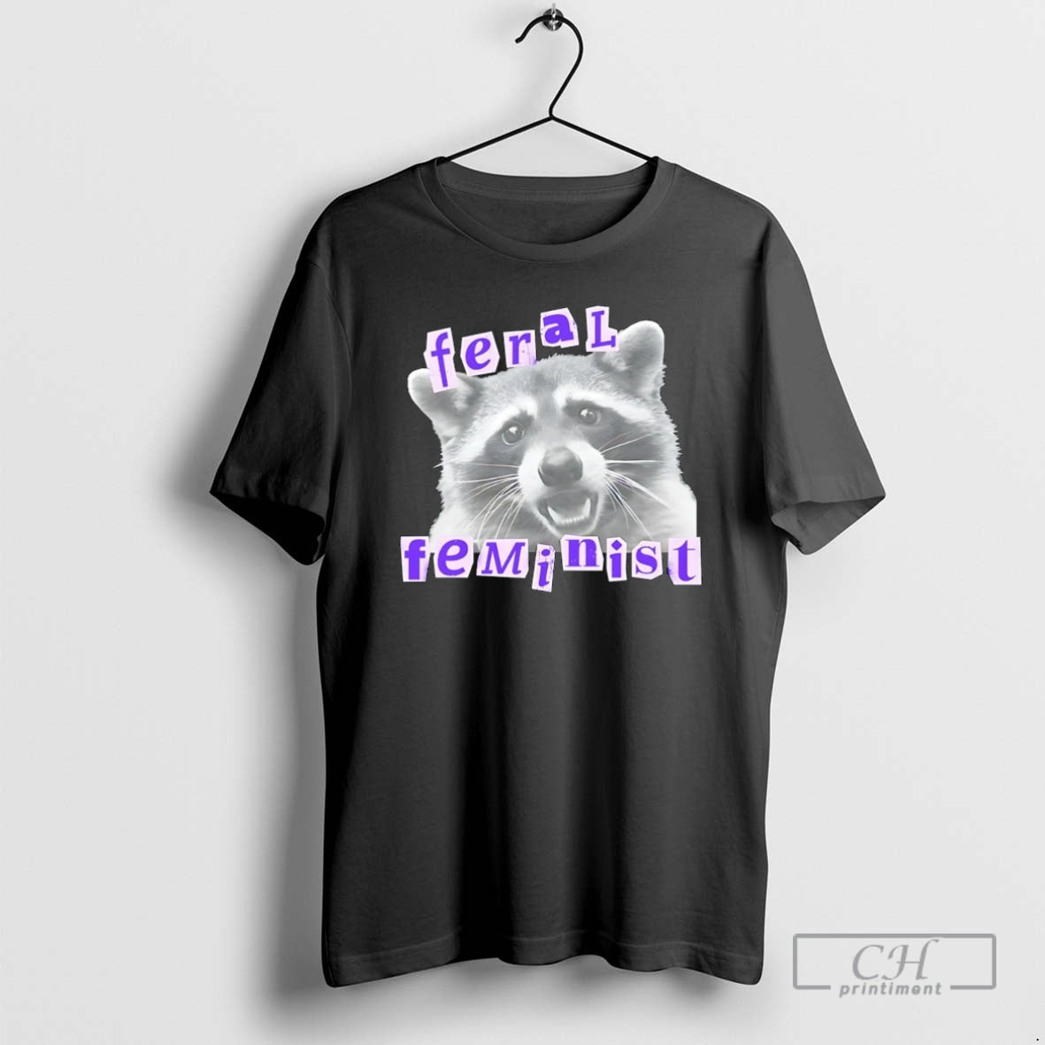 Premium Raccoon Feral Feminist Christmas Shirt Sweater