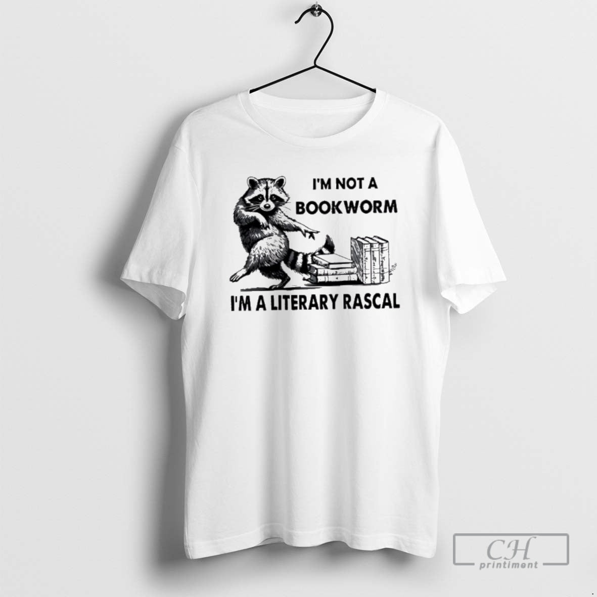 Premium Raccoon Im Not A Bookworm Im A Literary Rascal Shirt Sweater