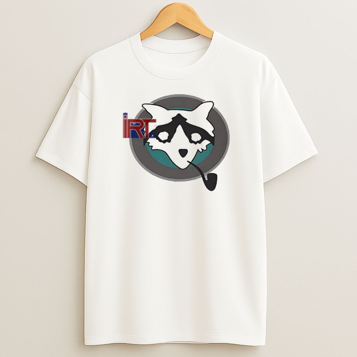 Premium Raccoon With Pipe Sweatshirt Tee