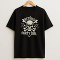 Premium Retired Party Girl Skull Sweatshirt Tee