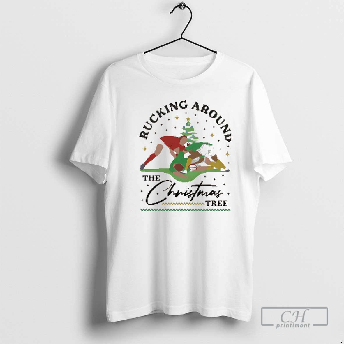Premium Rugby Wales Rucking Around The Christmas Tree Christmas Shirt Sweater