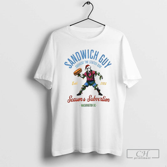 Premium Sandwich Guy Merry Resistmas Seasons Subvertion Washington Dc Shirt Sweater