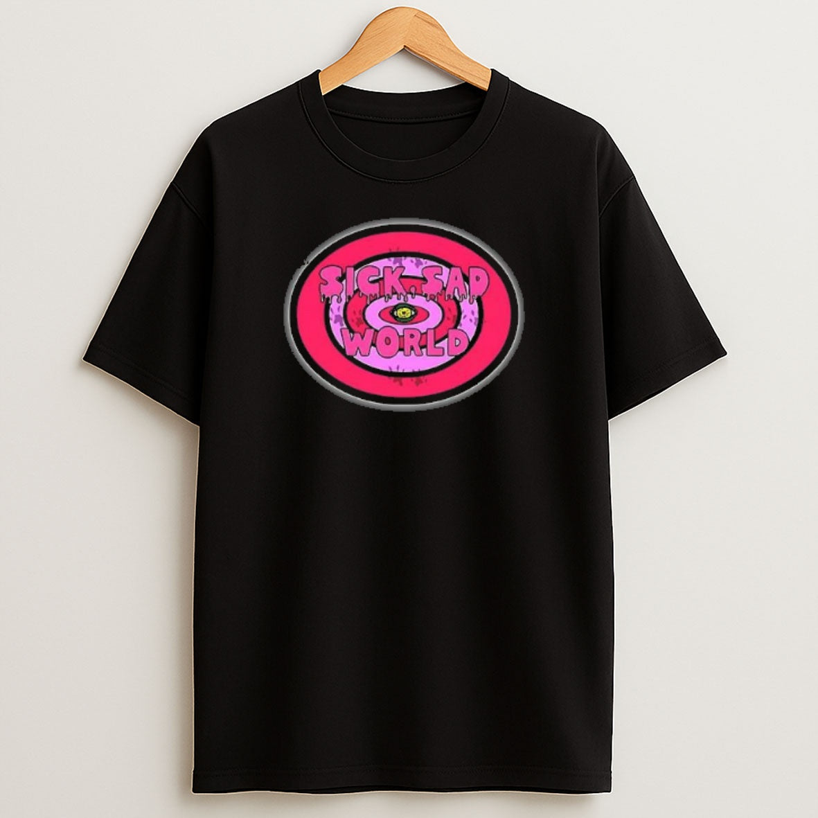 Premium Sick Sad World Pink Logo Sweatshirt Tee