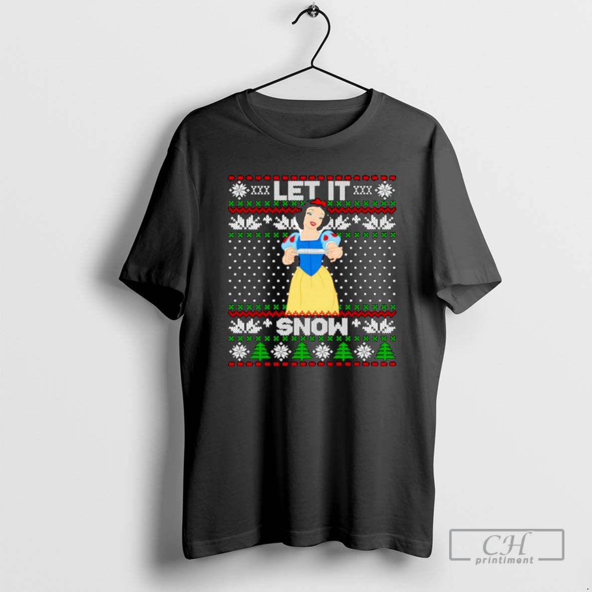 Premium Snow White Let It Snow Christmas Ornaments Shirt Sweater