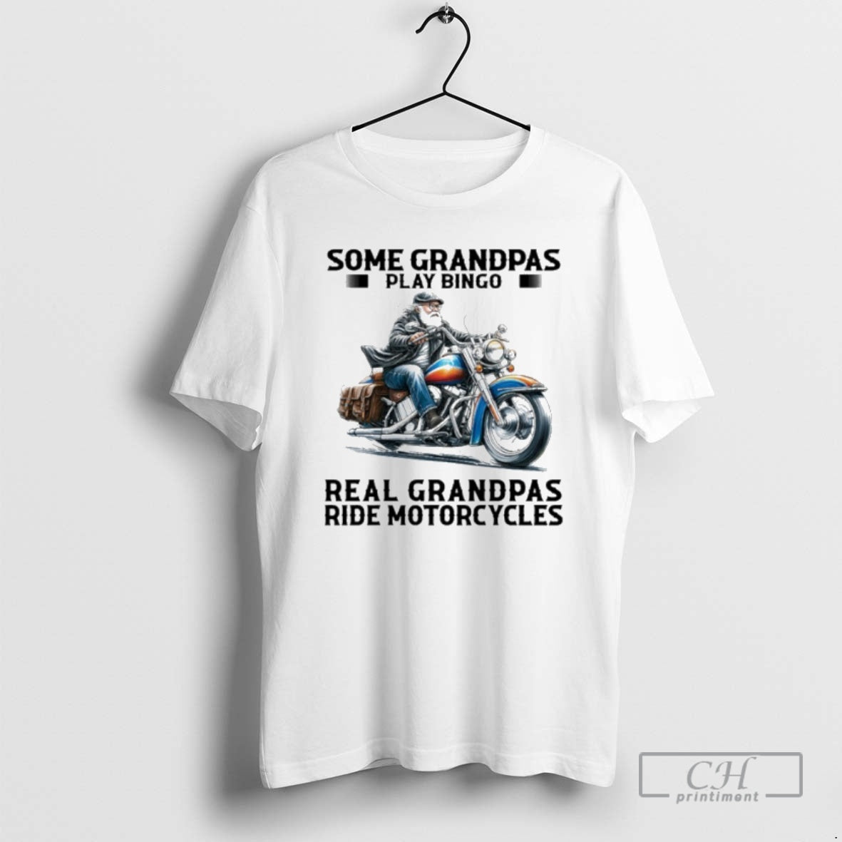 Premium Some Grandpas Play Bingo Real Grandpas Ride Motorcycles Shirt Sweater