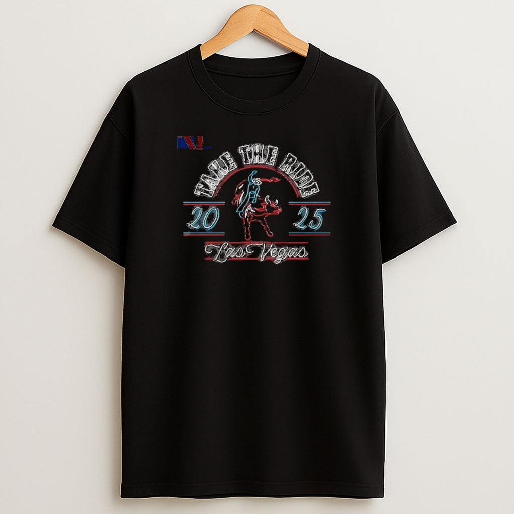 Premium Take The Ride Pbr 2025 Teams Championship Neon Lights Sweatshirt Tee