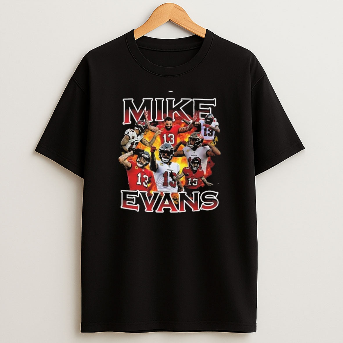 Premium Tampa Bay Buccaneers Mike Evans 13 Fire Edition Football Sweatshirt Tee