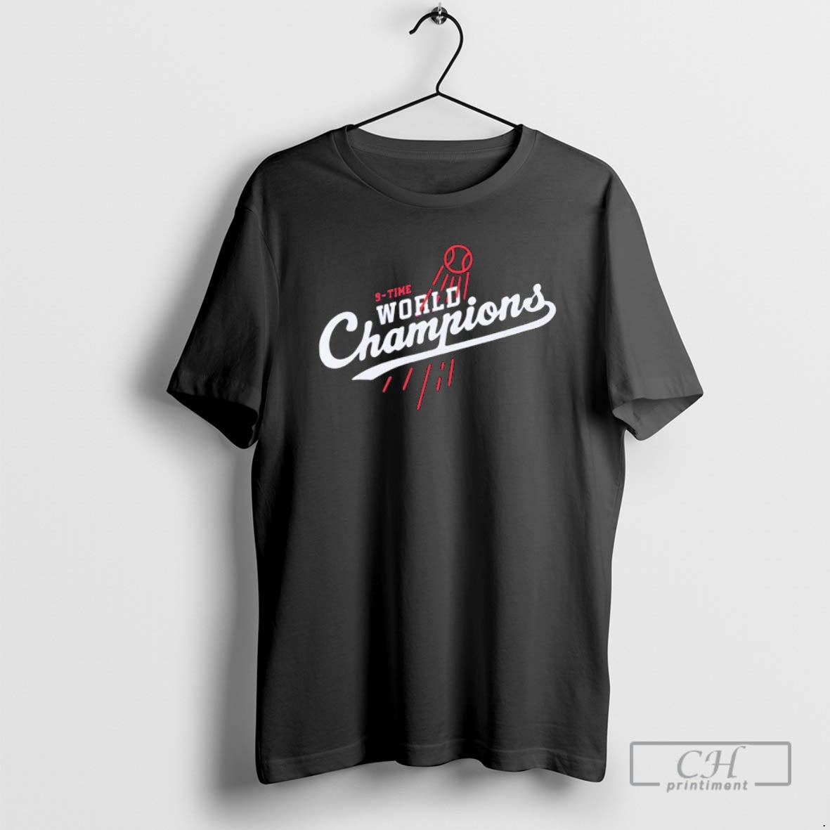 Premium Top Los Angeles Dodgers 9 Time World Champions Logo Shirt Sweater