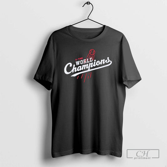 Premium Top Los Angeles Dodgers 9 Time World Champions Logo Shirt Sweater