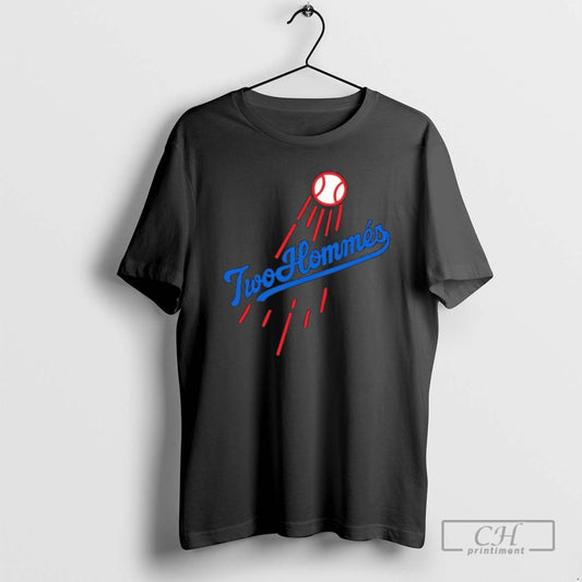 Premium Two Hommes X Dodgers Logo Black Shirt Sweater