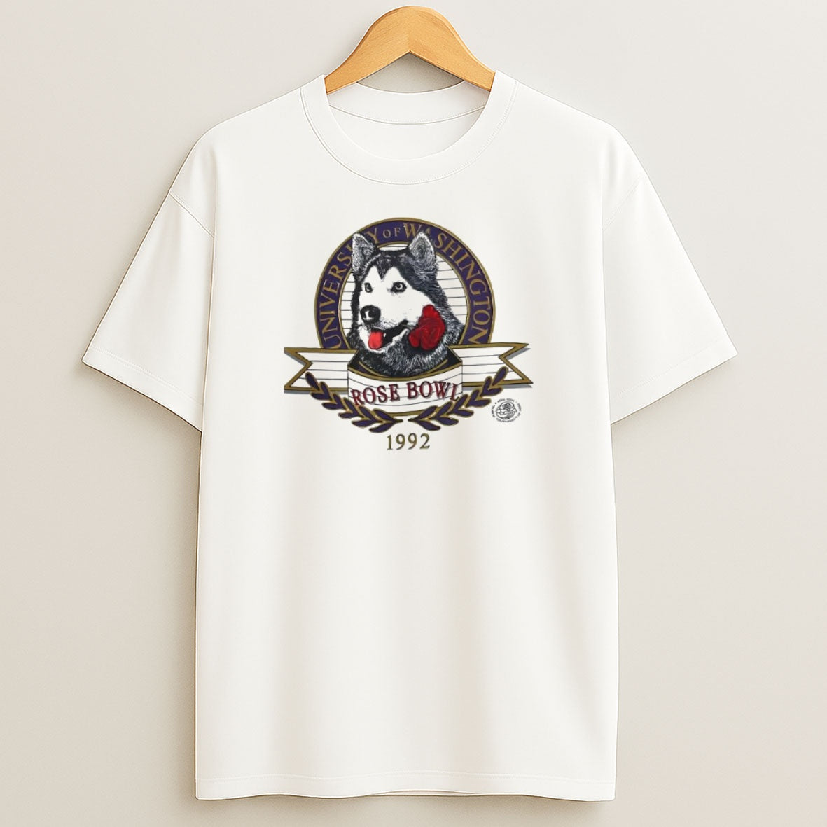 Premium University Of Washington Rose Bowl 1992 Vintage Sweatshirt Tee