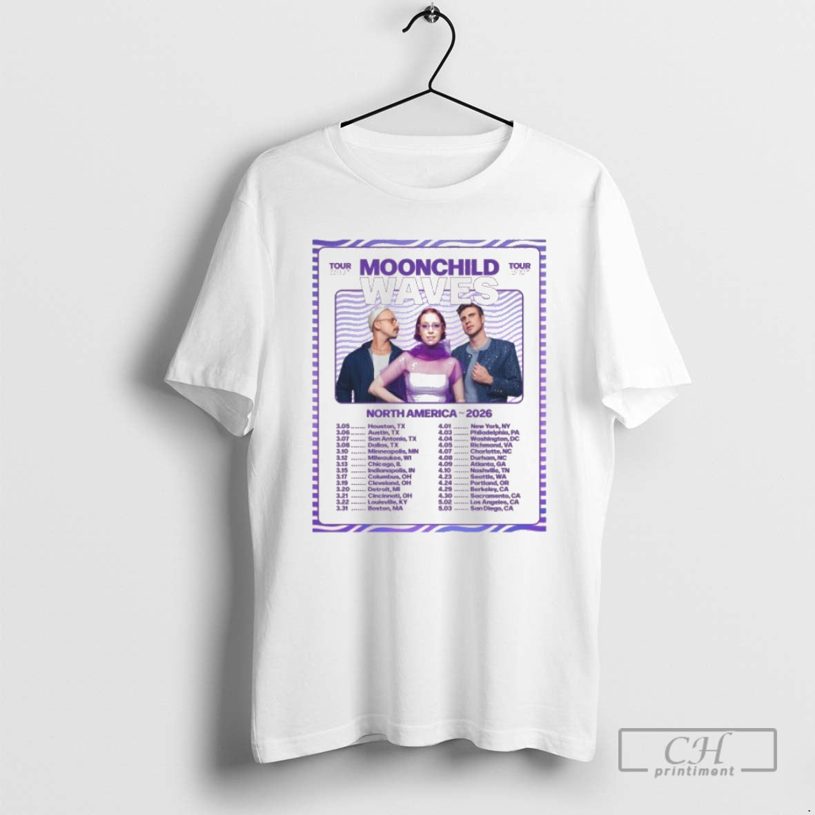 Premium Waves Moonchild North America Tour 2026 Shirt Sweater