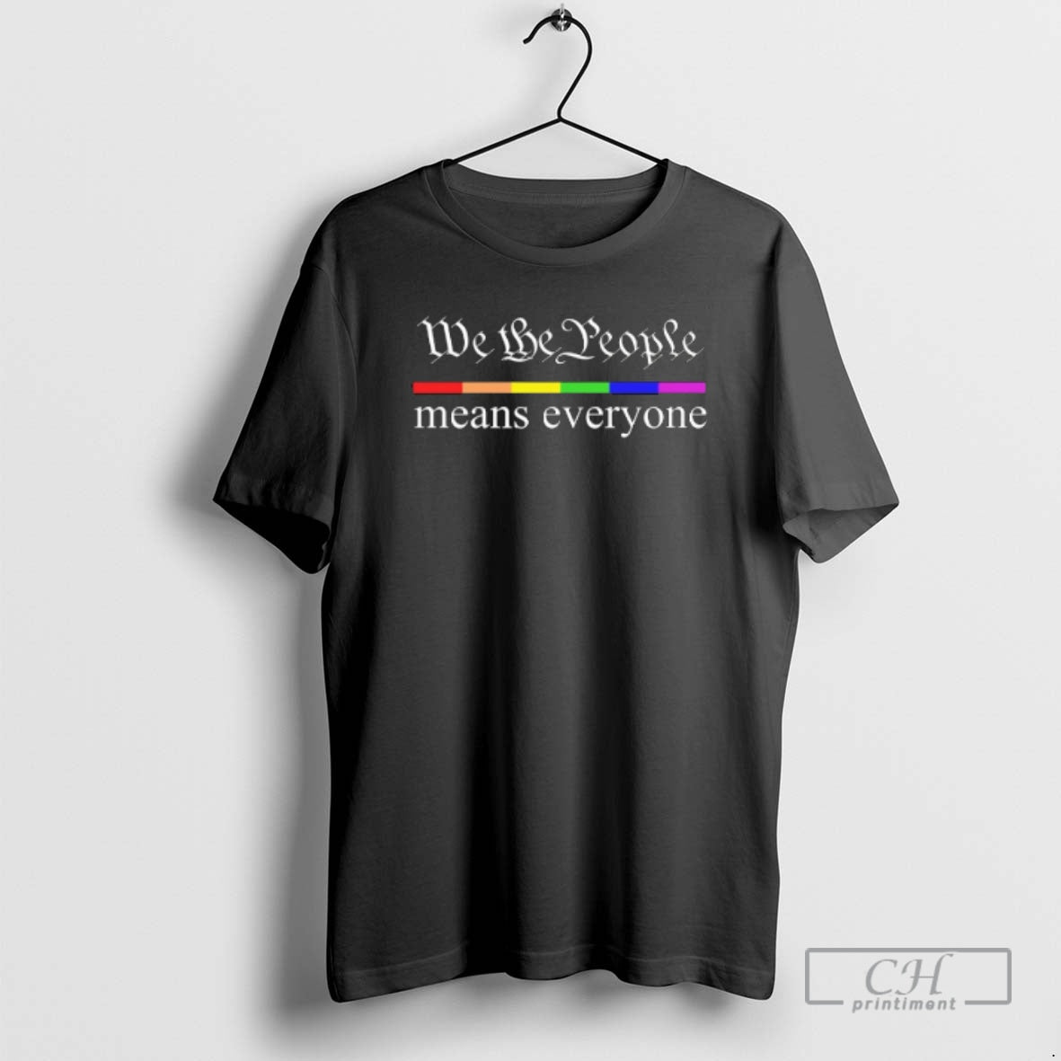 Premium We The People Means Everyone Lgbtq Rainbow Shirt Sweater