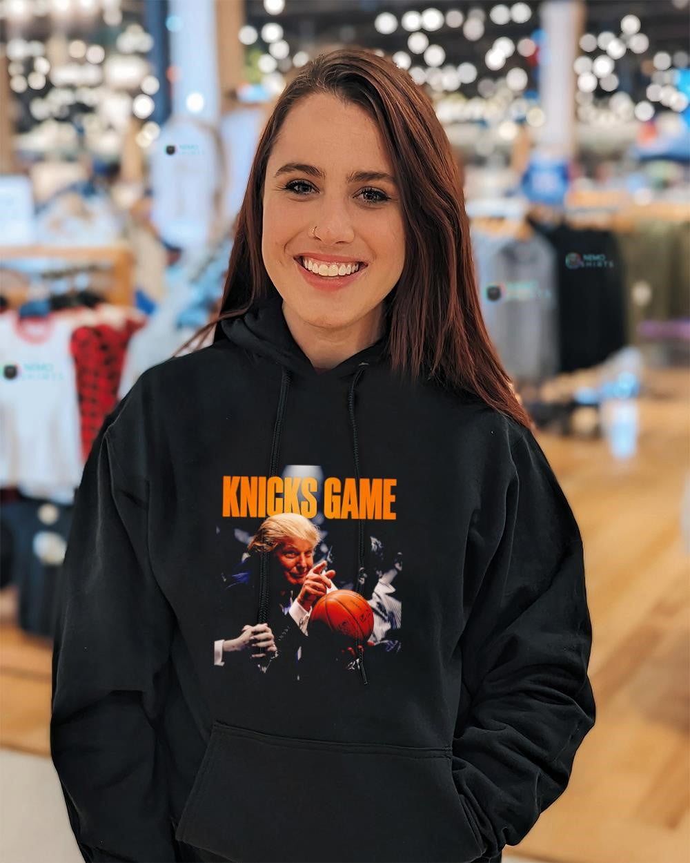 President Trump invited New York Knicks game shirt