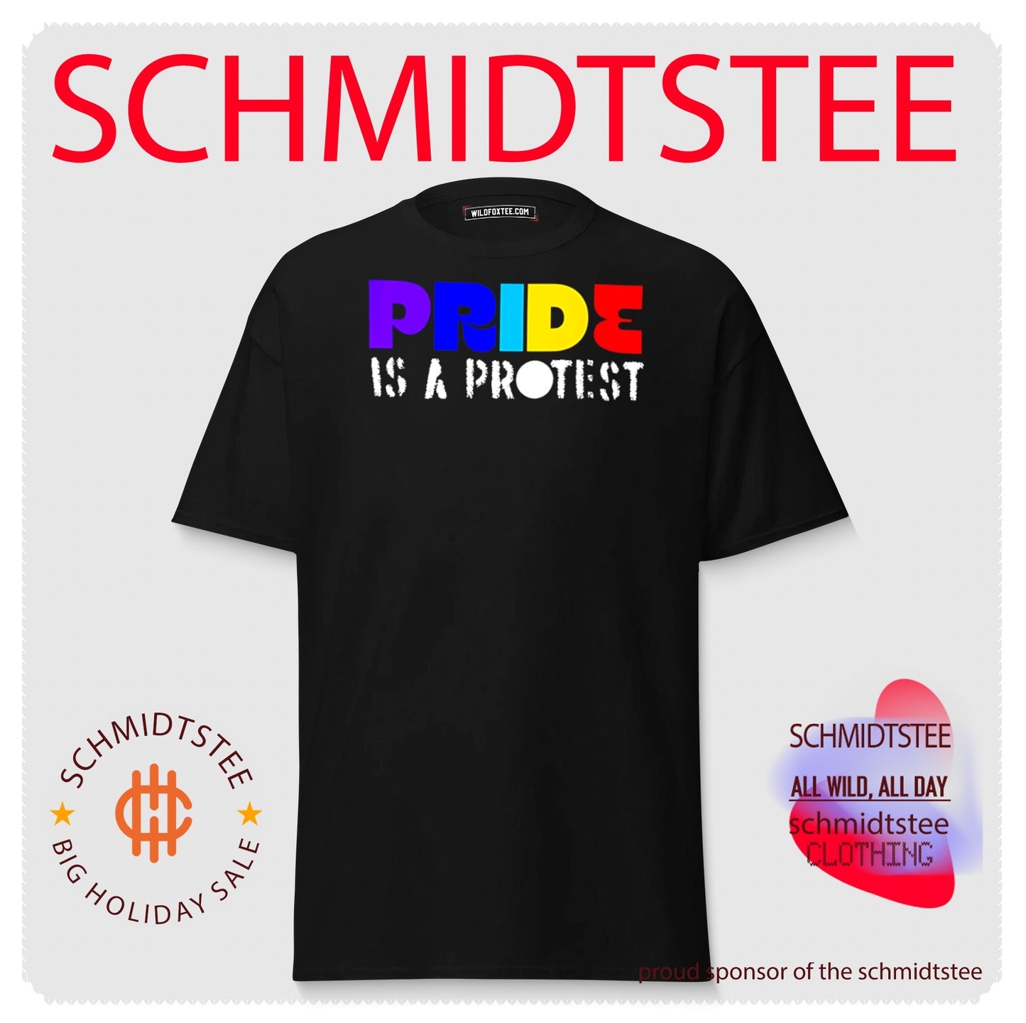 Pride is a protest simple text shirt