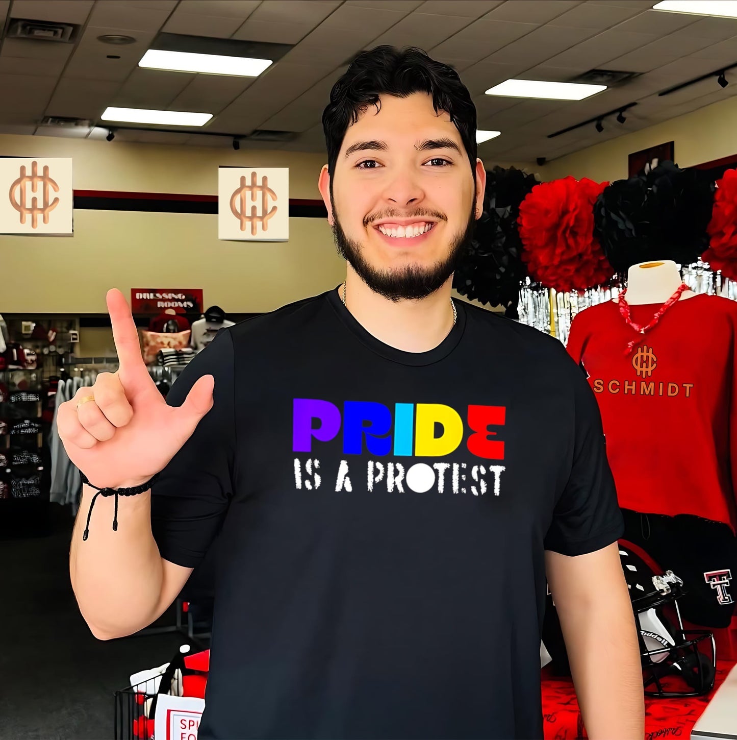 Pride is a protest simple text shirt