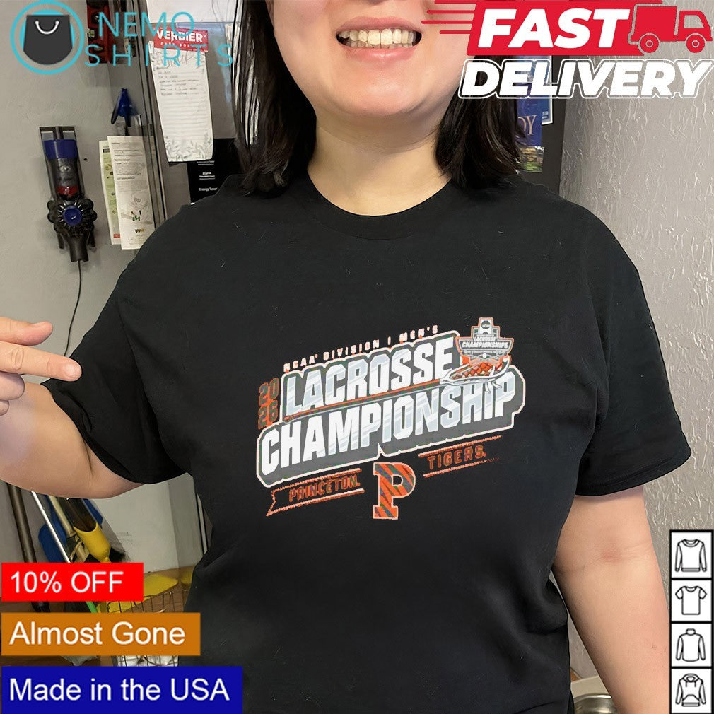 Princeton Tigers 2026 NCAA DI men’s lacrosse championship shirt