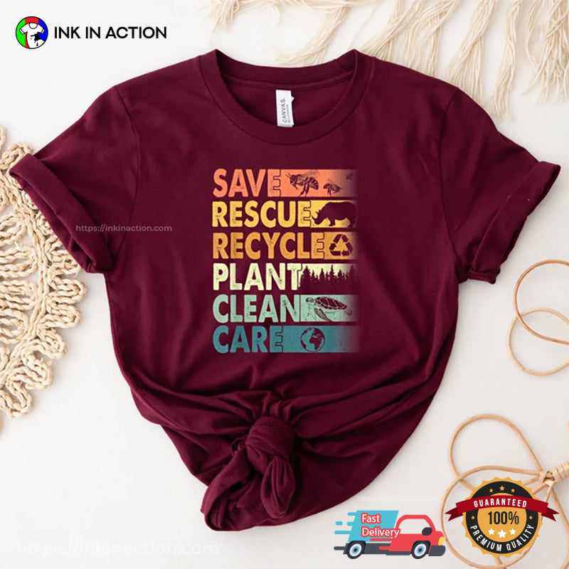 Protect Earth Global Recycling Day Comfort Colors T-shirt
