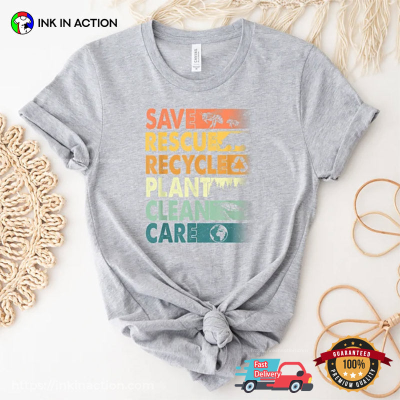 Protect Earth Global Recycling Day Comfort Colors T-shirt