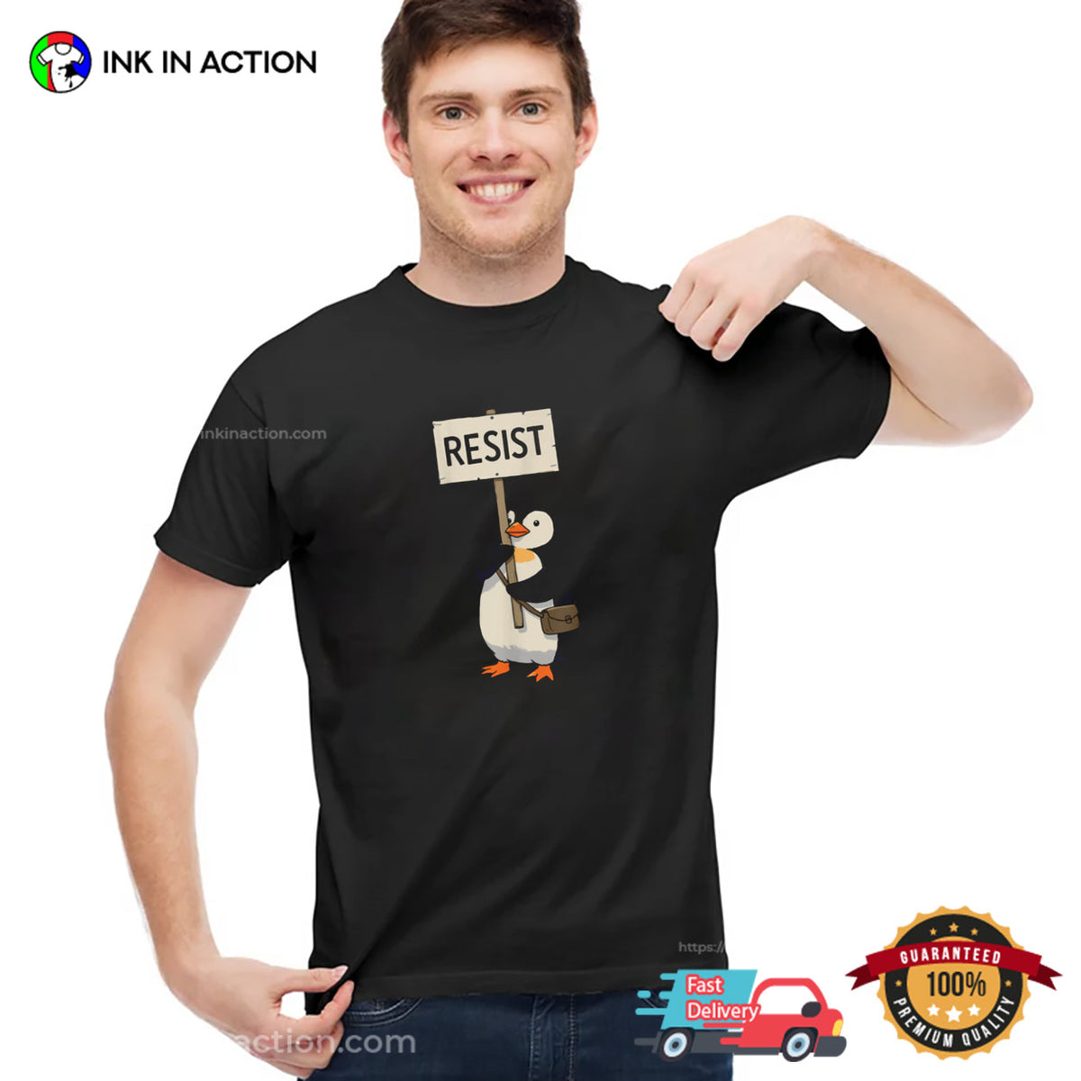 Protest Penguin Resist Trump T-shirt
