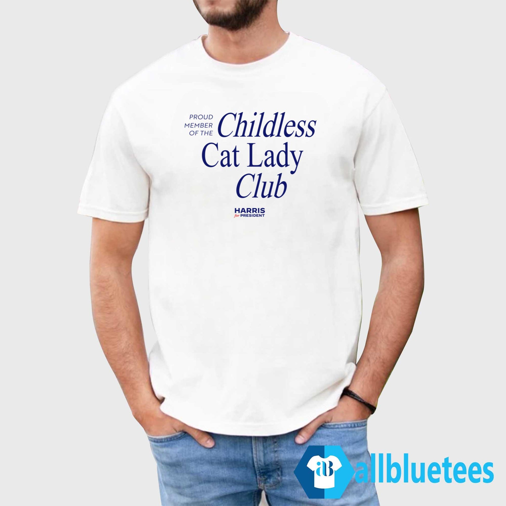 Proud Member Of The Childless Cat Lady Club Shirt