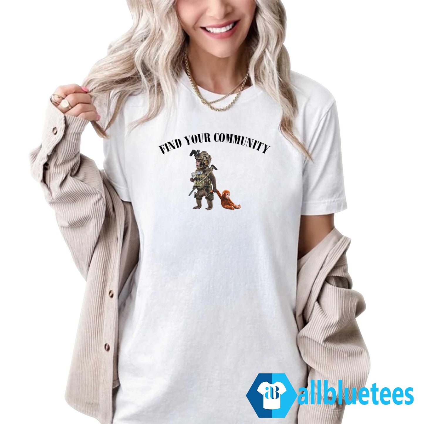 Punch The Monkey Find Your Community Shirt