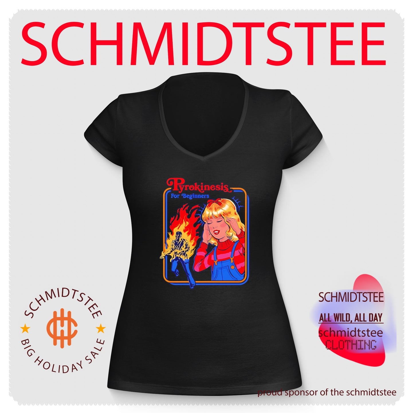 Pyrokinesis for geginners fire girl shirt