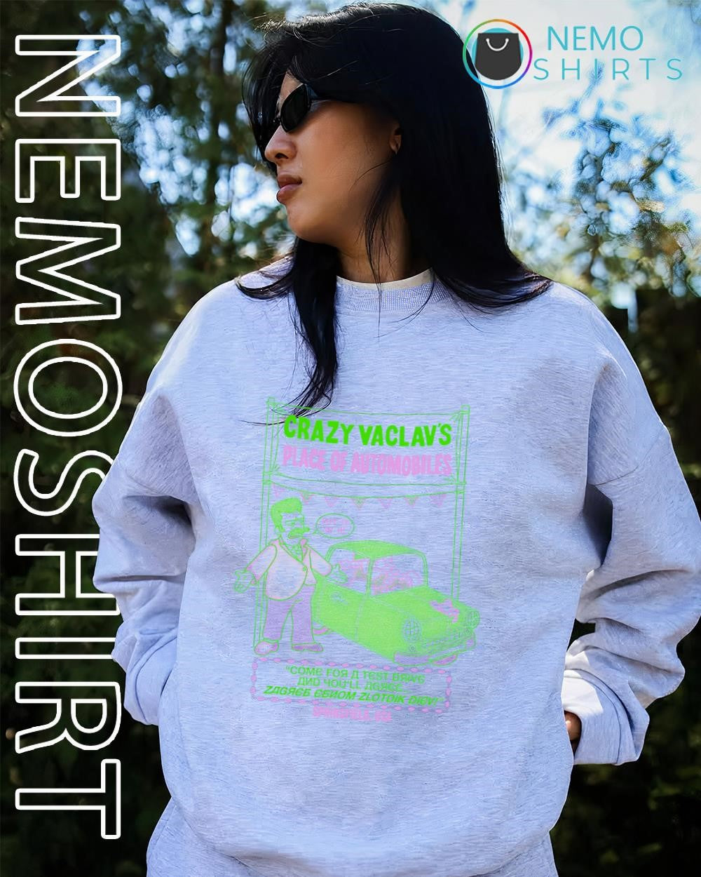 The Simpsons crazy vaclav’s place of automobiles shirt