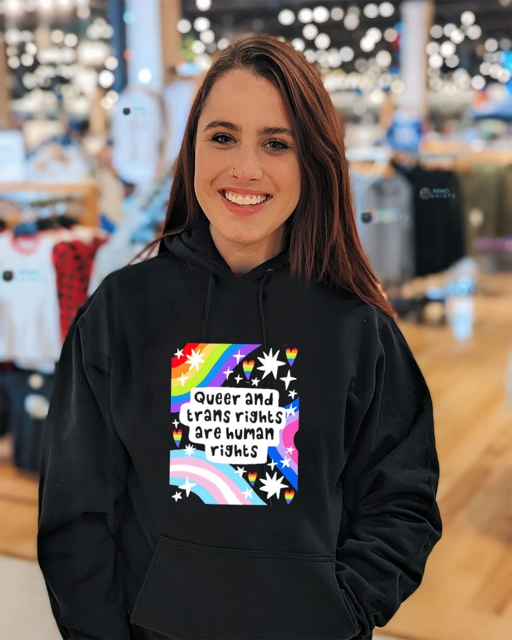 Queer and trans rights are human rights shirt