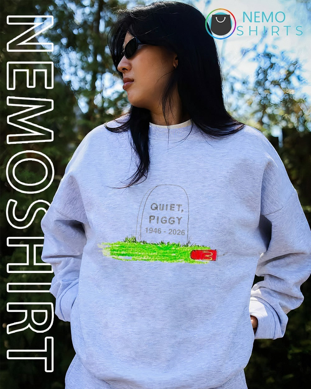 Quiet piggy 1946 2026 gravestone shirt
