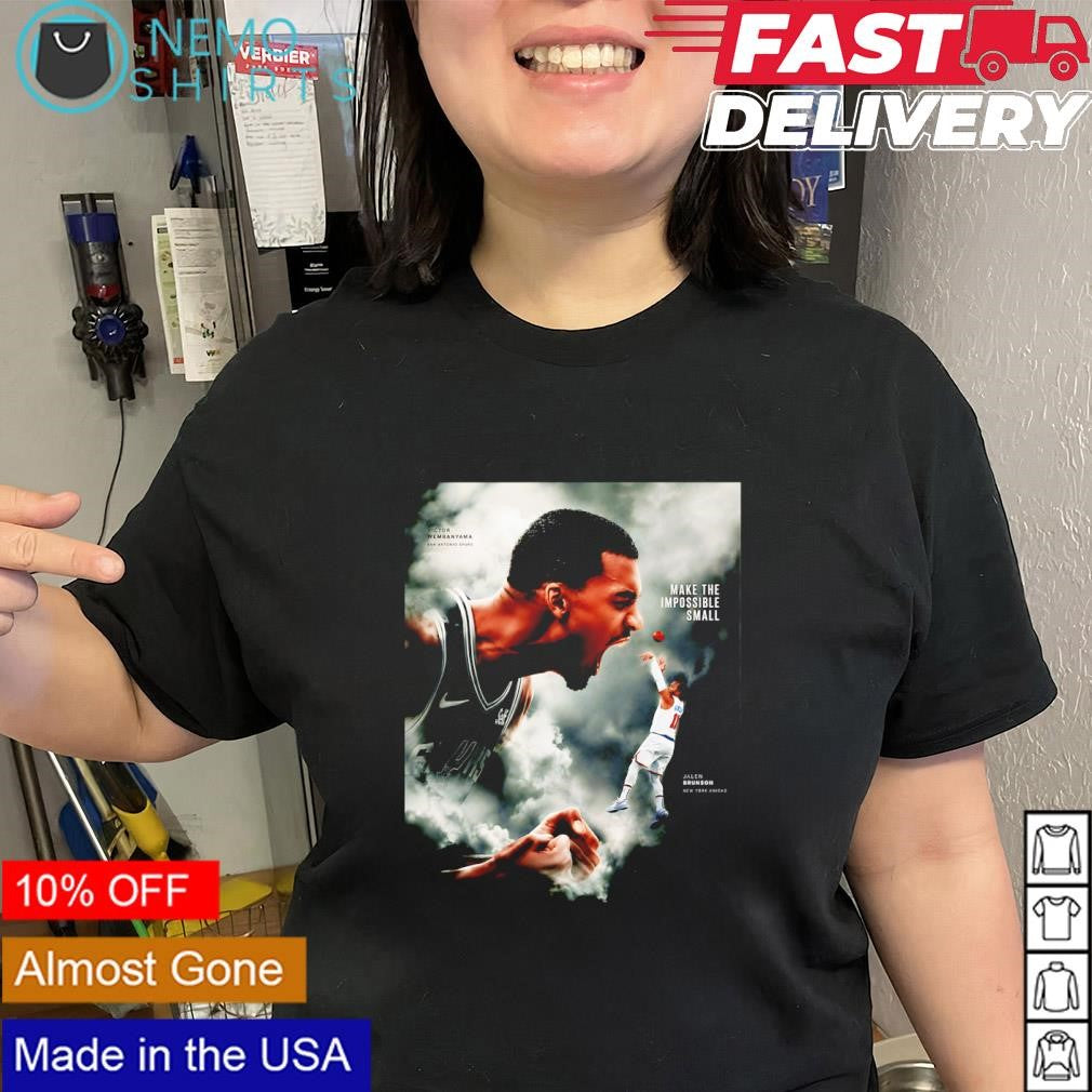 Victor Wembanyama vs Jalen Brunson make the impossibla small shirt