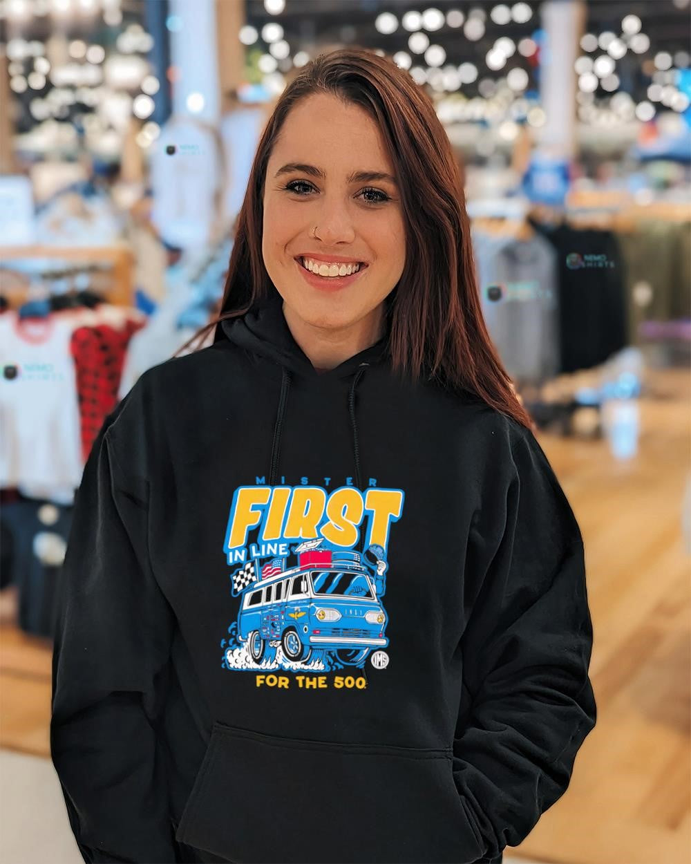 Mister First in Line for the Indianapolis 500 shirt