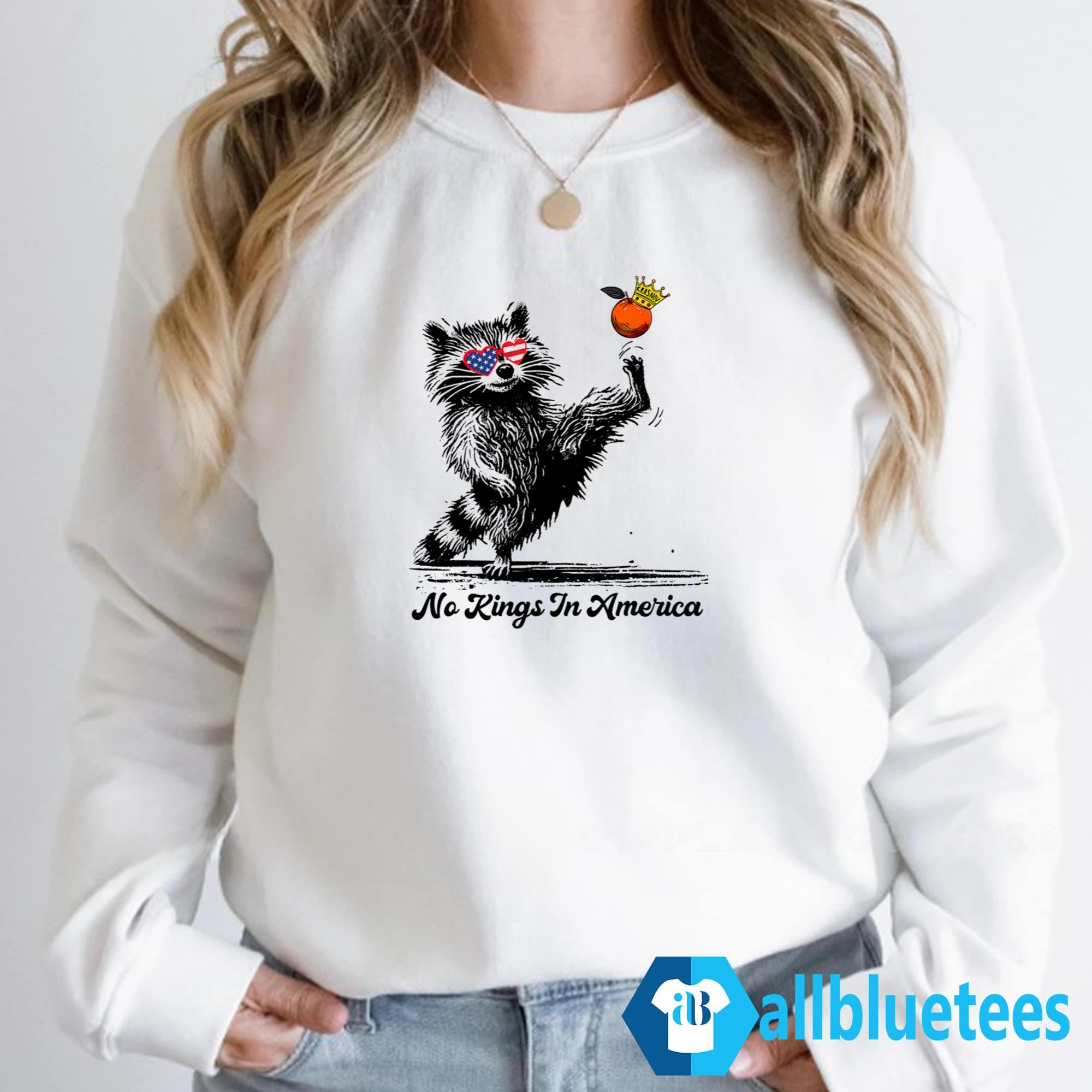 Raccoon No Kings In America Shirt