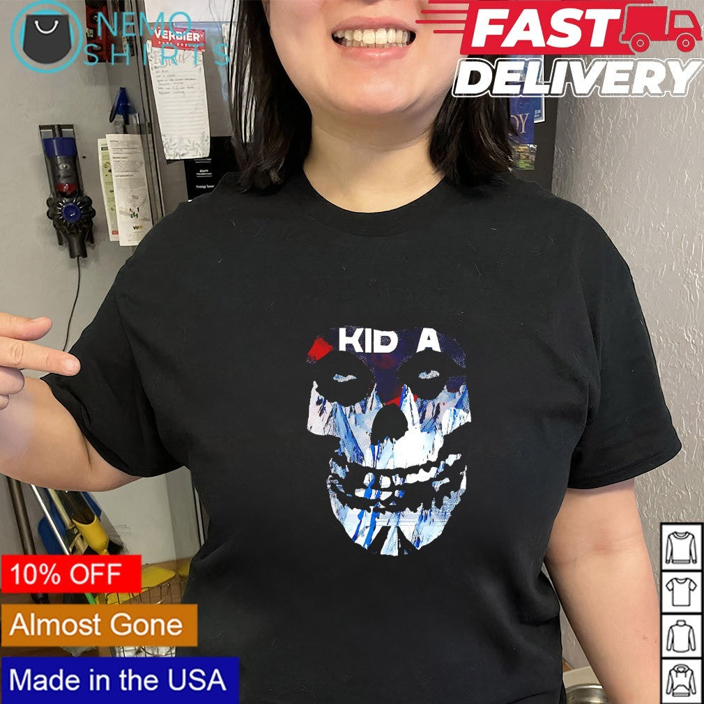 Radiohead Kid A Misfit skull shirt