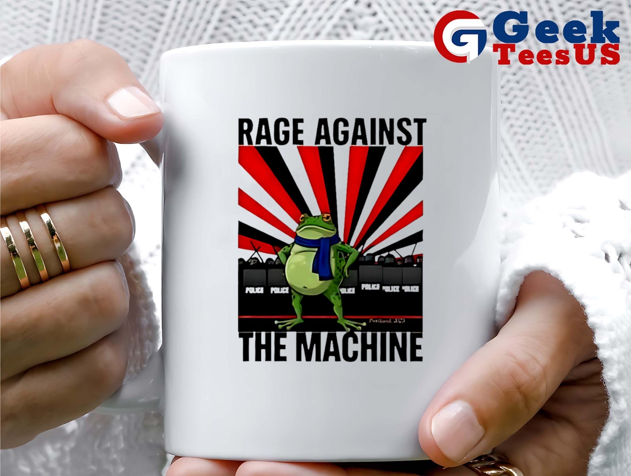 Rage Against The Machine Frog Political Protest shirt